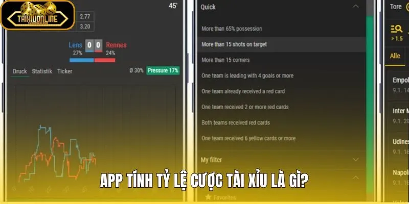 App tính tỷ lệ cược và nền xác suất tài xỉu