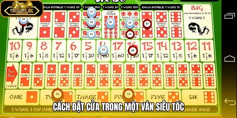 Sicbo cược siêu tốc với năm bước đặt cửa gọn