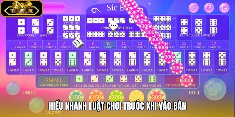 Sicbo cược siêu tốc với luật ba xúc xắc và cửa cơ bản