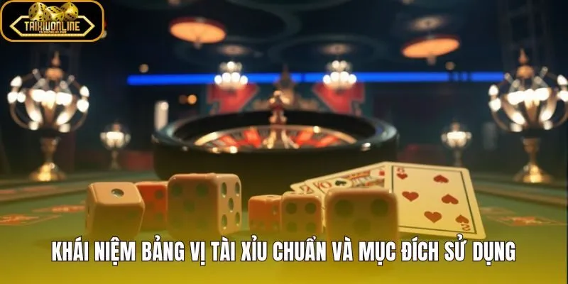 Bảng vị tài xỉu chuẩn với cấu trúc rõ và dễ đối chiếu