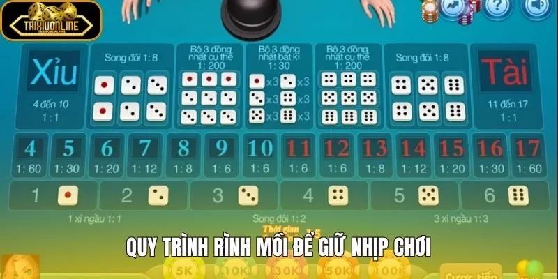 Đánh tài xỉu rình mồi theo quy trình và kỷ luật vốn